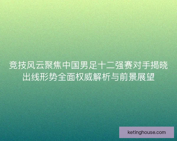 竞技风云聚焦中国男足十二强赛对手揭晓出线形势全面权威解析与前景展望 竞技风云聚焦中国男足十二强赛对手揭晓出线形势全面权威解析与前景展望